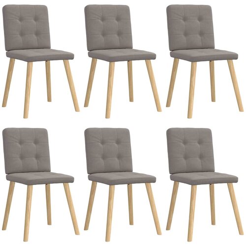 Furnova Jedilni stoli 6 kosov taupe blago, (21928888) Slike