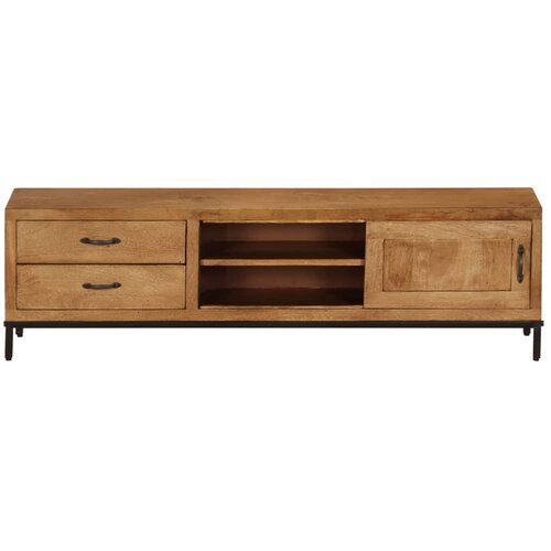 Maison Chic TV omarica - TV stojalo - Televizijska omarica iz trdnega mangovega lesa 140x30x40 cm, (21700001) Slike