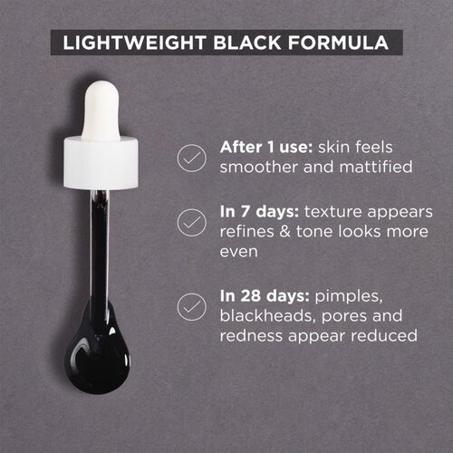 Garnier Pure Active AHA + BHA Charcoal Serum serum za obraz za vse tipe kože 30 ml za ženske Slike