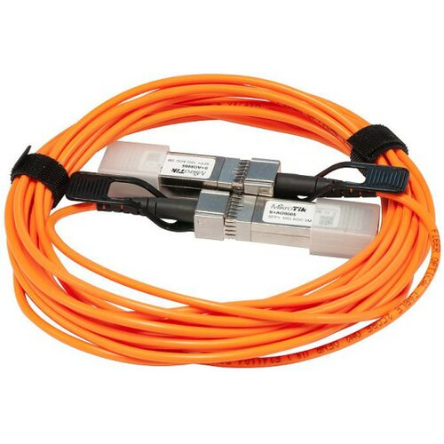 MikroTik S+AO0005 SFP+ direct attach Active Optics cable, 5m Slike