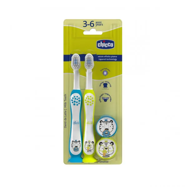Chicco za zube dvopak tigar/panda,dječak, 3-6 god. Slike