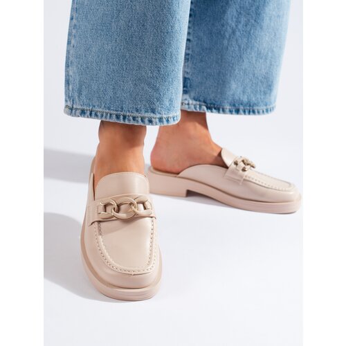 Shelvt Beige full platform flip flops Slike