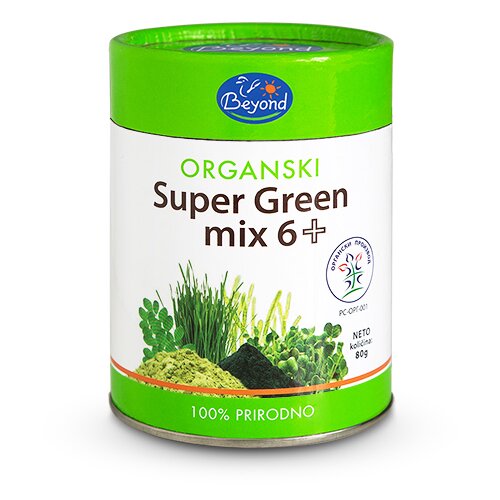 Beyond Super Green Mix 6 organic 80g Cene