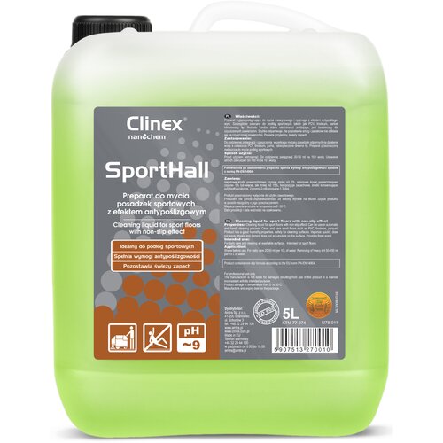 Clinex Protizdrsna tekočina za čiščenje PVC, linoleja, parketa v športnih dvoranah SportHall 5L, (21389344) Cene
