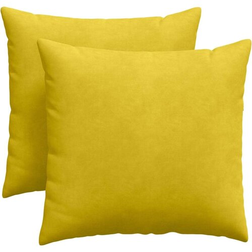 VidaXL jastučići za sofu 2 pcs žuta 45 x 45 cm kordura tekstil Slike