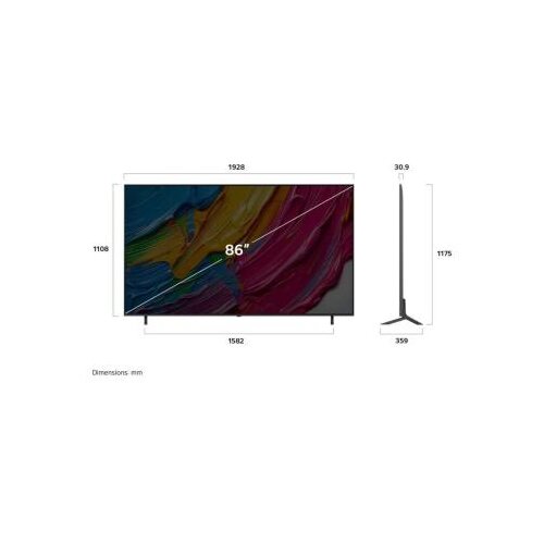 LG 86&amp;#039;&amp;#039; (217 cm) 4K hdr smart qned tv, 2025 (r) 86QNED80A3A Slike