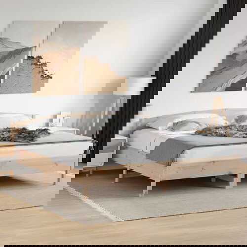 Furnova Posteljni okvir brez vzmetnice 180x200 cm trdna borovina, (21938349) Slike