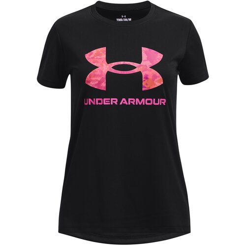 Under Armour tech print bl ssc, dečja majica za fitnes, crna 1377016 Cene