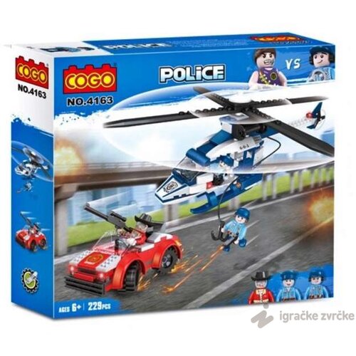 COGO kocke COGO Helikopter kocke policija (229pcs) Cene