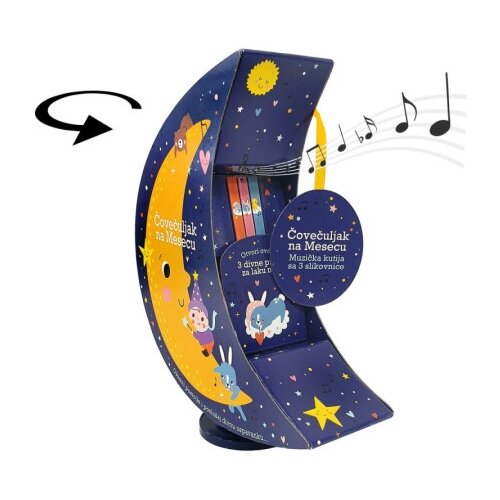 Dexyco Čovečuljak na mesecu - muzička kutija sa 3 slikovnice ( DEXY0342 ) Cene