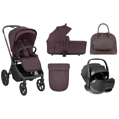 Kikka Boo kolica za bebe 3u1 Goya Platinum Merlot Slike