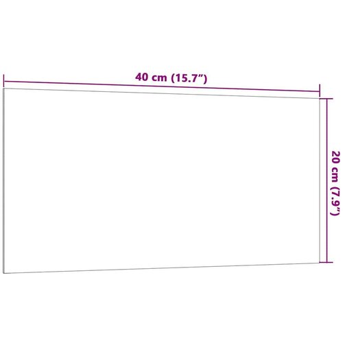 vidaXL Zidna magnetna ploča crna 40 x 20 cm od kaljenog stakla Cijene