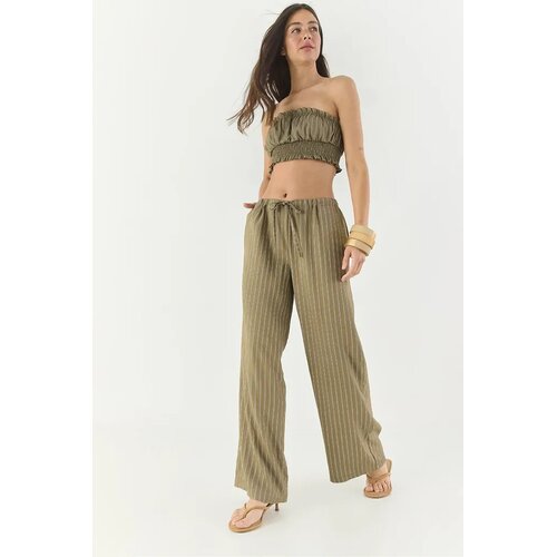 Bianco Lucci Ženski komplet top i pantalone 60283262, Kaki Cene