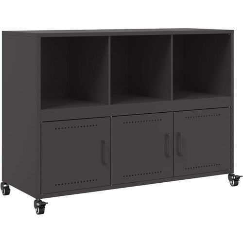 Maison Chic Komoda - Predalnik črna 100,5x39x72 cm jeklo, (21715529) Slike