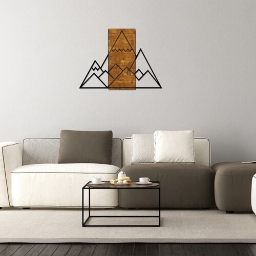  Mountain walnut black decorative wooden wall accessory Cene