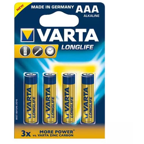 Varta baterija LR3 longlife aaa, nepunjiva 1/4 Slike