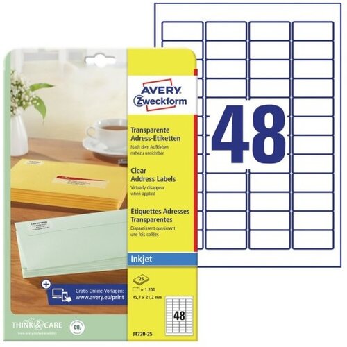  Etikete zweckform j4720 45,7x21,2mm 1/25 ZWECKFORM1 Cene