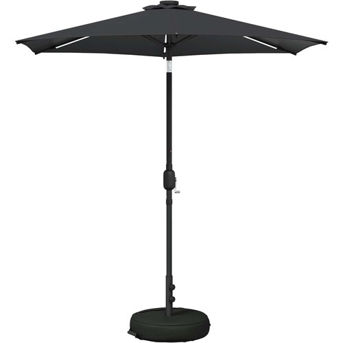 vidaXL Zunanje senčilo z LED lučmi 230 x 230 cm Poliester Antracit, (5000247897) Cene