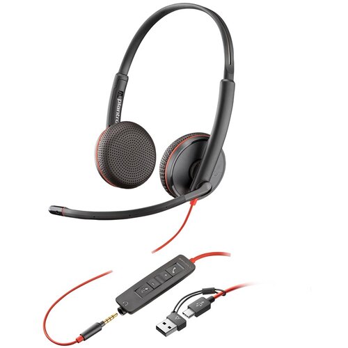 Poly Blackwire 3225 Stereo USB-C Headset +3.5mm Plug +USB-C /A Adapter (Bulk) Cijene