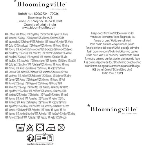 Bloomingville Rjava odeja iz recikliranega bombaža 130x160 cm Lane &amp;ndash; Slike