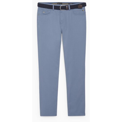 CA muške pantalone, sa kaišem, regular fit, plave Cene
