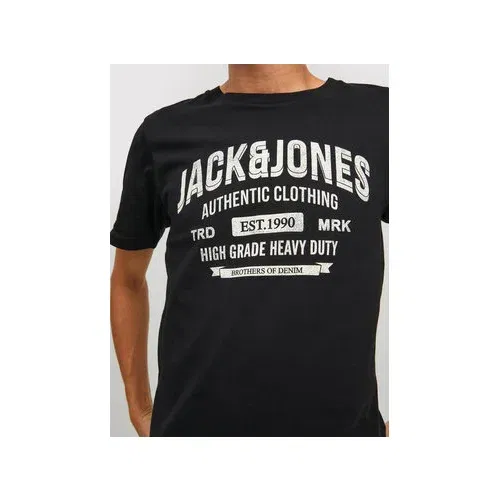 Jack & Jones Majica Jeans 12210949 Črna Regular Fit