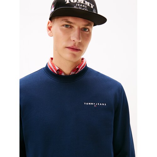 Tommy Jeans Sweater majica mornarsko plava / klasično crvena / bijela Slike