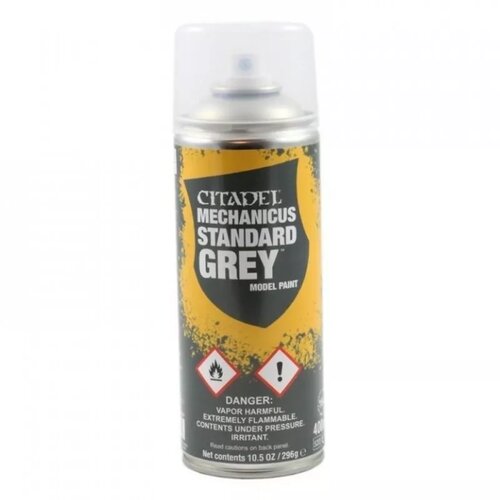 Games Workshop spray paint: mechanicus standard grey Cene