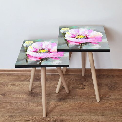 Hanah home 2Shp299 - Multicolor Multicolor Nesting Table (2 Pieces) Cene