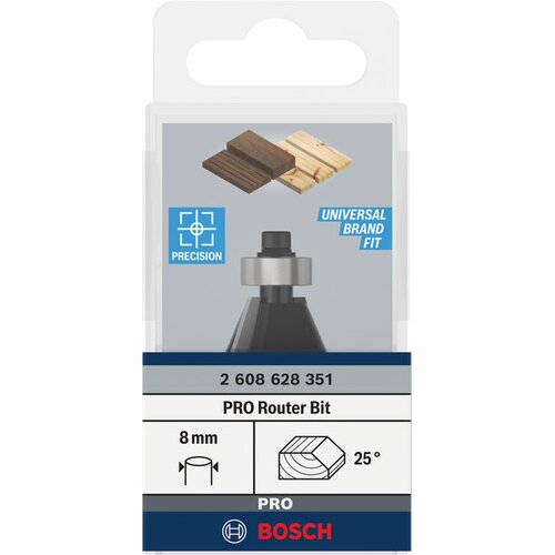 Bosch PRO glodalo za obaranje ivica, 25&amp;deg;, prihvat 8 mm 2608628351 Slike