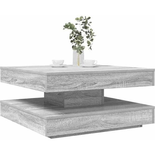 vidaXL Klub stolić rotirajući za 360 stupnjeva sivi Sonoma 70x70x34 5 cm - Sivi hrast sonoma 70 x 70 x 34.5 cm Cijene