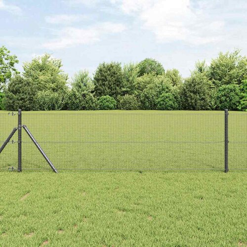  Zavarena žičana ograda za fiksaciju 10 x 0,6 m Siva Mreža Cene