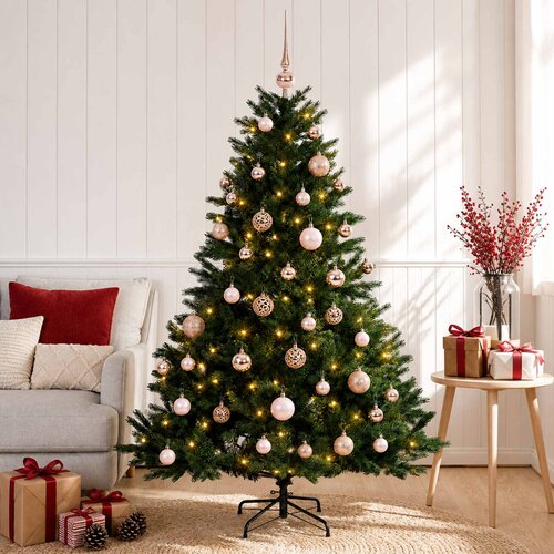  Umjetno božićno drvce s kuglicom 120 cm 150 LED lampica Slike