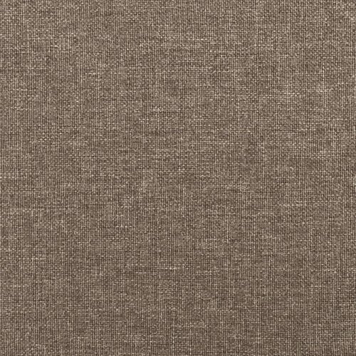  Krevet s oprugama i madracem smeđesivi 120 x 190 cm od tkanine Slike