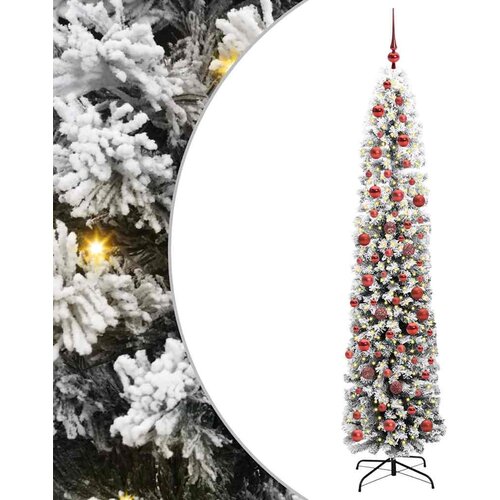vidaXL Umestno božično drevo Zelena 180 cm PVC in Jeklo in Plastika, (5000067430) Cene