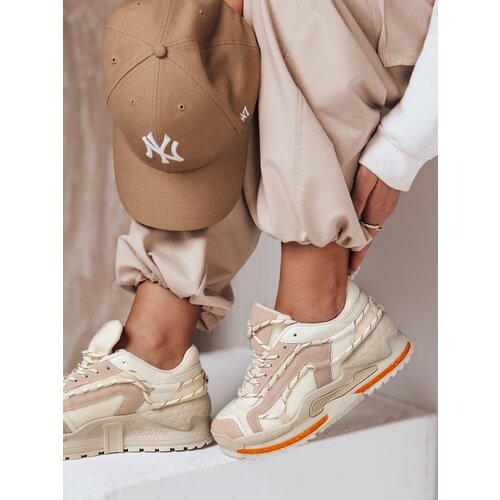 DStreet Sneakersy damskie na platformie STREETLY beżowe Slike