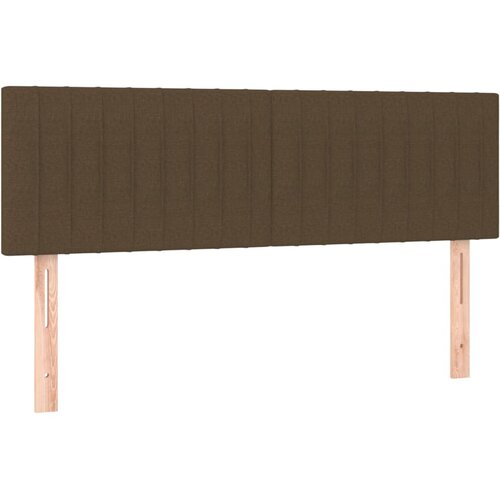  Krevet s oprugama i madracem tamnosmeđi 140x200 cm tkanina Slike