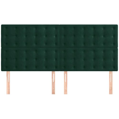  Uzglavlje tamnozeleno 180x5x118/128 cm bar&amp;scaron;unasto Slike