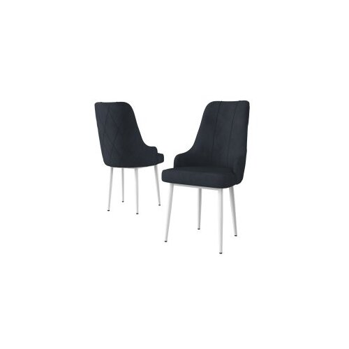 Hanah home Trex set stolica, 46x95x42 cm, 2 dijela, antracit-bijela Cene