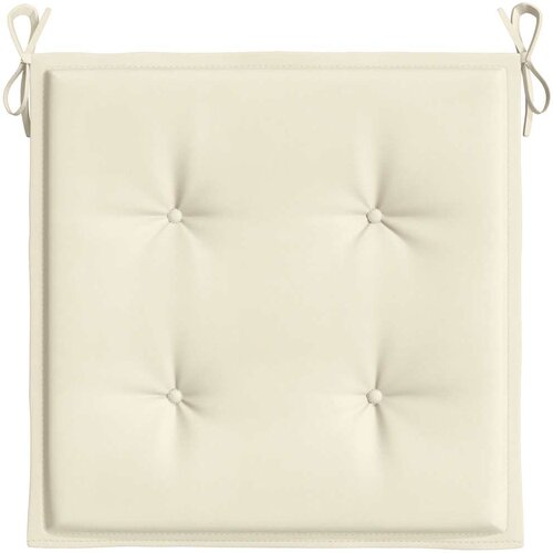  Jastuci za vrtne stolice 6 kom krem 40x40x4 cm od tkanine Slike