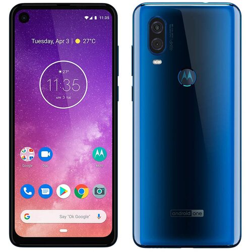 Motorola Obnovljeno - znaki rabe - One Vision modra 128 GB 4 GB ram - vidne oznake uporabe obnovljeno, (21608530) Slike