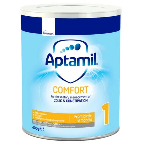 Aptamil Comfort 1, začetna formula za prehransko uravnavanje krčev in zaprtja pri dojenčkih