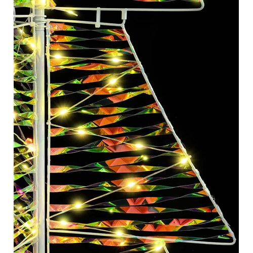  Božićno drvce s 240 LED svjetlima Topla bijela 180 cm PET Slike