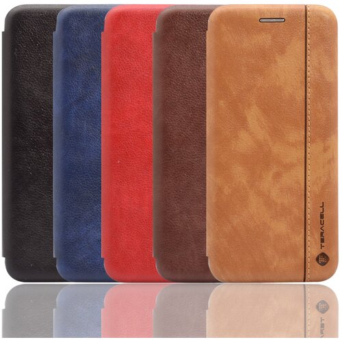 Teracell Maska za telefon na preklop Leather za iPhone 13 crna Slike