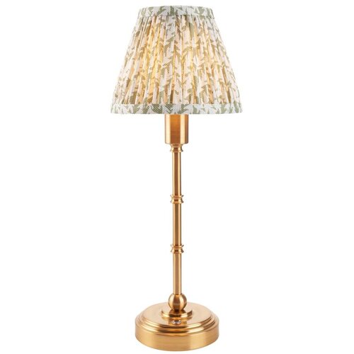  Endon 114800 - LED stona lampa BURLEY, punjiva, sa prigu&scaron;iva LED/1,5W/5V mesing/zelena Cene