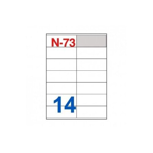 NANO Etikete za laserske i ink-jet pisače , N-73, 105x41 mm, 100/1 Slike