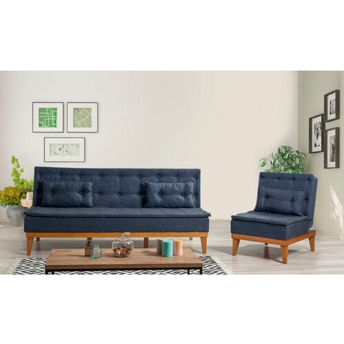 Atelier Del Sofa Fuoco-TKM06-1048 dark blue sofa-bed set Slike