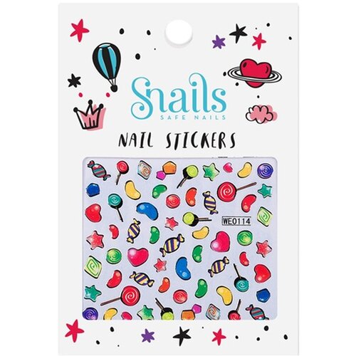 Snails Naljepnice za nokte -Candy Blast, 62kom/set (10) Slike