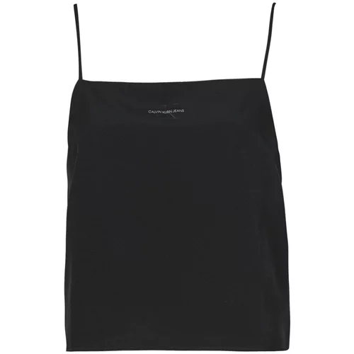 Calvin Klein Jeans monogram cami top crna