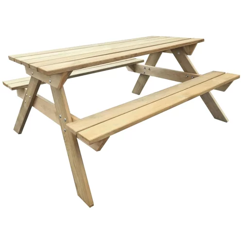 Stol za piknik 150 x 135 x 71,5 cm drveni